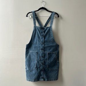 American Eagle Corduroy blue overall dress